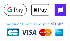CB Visa Mastercard Amex Apple Pay Google Pay Stripe