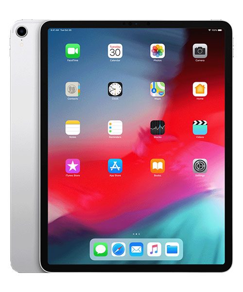 Réparation d’un iPad Pro 12,9 pouces 3e génération avec écran cassé dans un atelier professionnel